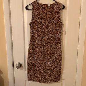 Old Nay Mustard Leopard Print Dress